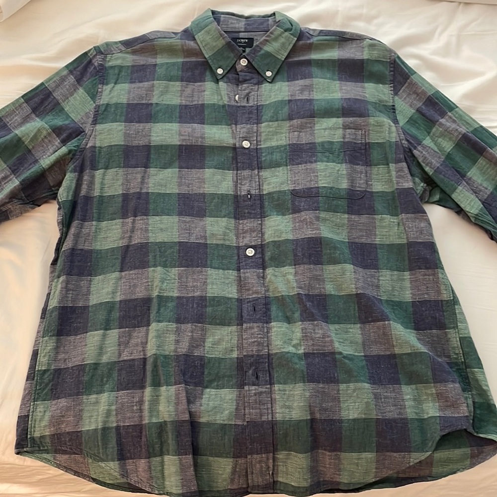 J.CREW Men’s Homespun Linen Button Down - Pristine Condition!
